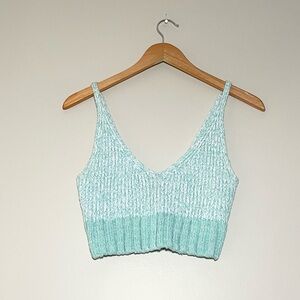 Free People Here All Day Brami Sweater Tank Crop